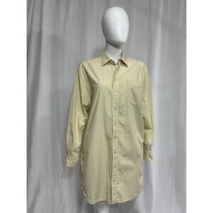 Buck Mason 'Mainstay' White Cotton Shirt Dress Size S